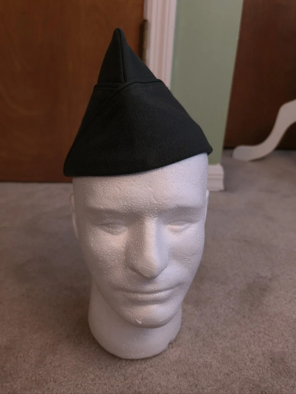 Vintage Military Cap Hat Garrison Size 6 7/8 Poly Wool Sam Bonk Uniform Cap Co.